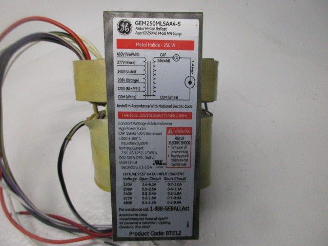 GENERAL ELECTRIC GEM250ML5AA4-5  NSMP