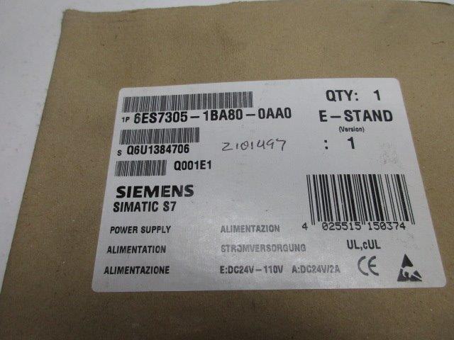 SIEMENS 6ES7305-1BA80-0AA0  NSFS