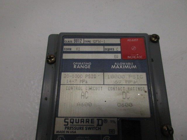SQUARE D 9012-GFW-1  UNMP