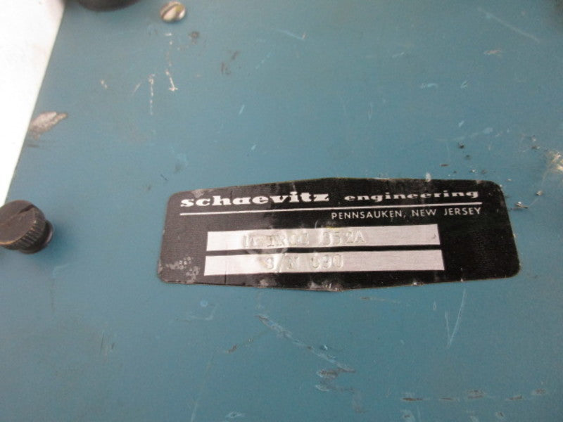 SCHARVITZ METROC-352A METRIC PRESSURE TESTER  UNMP