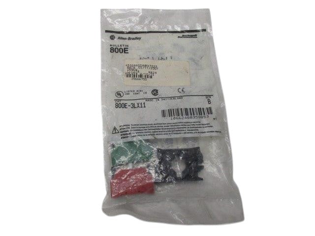 ALLEN BRADLEY 800E-3LX11 SER.B  FACTORY PACKAGE