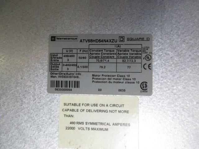 TELEMECHANIQUE ATV58HD54N4XZU  UNMP