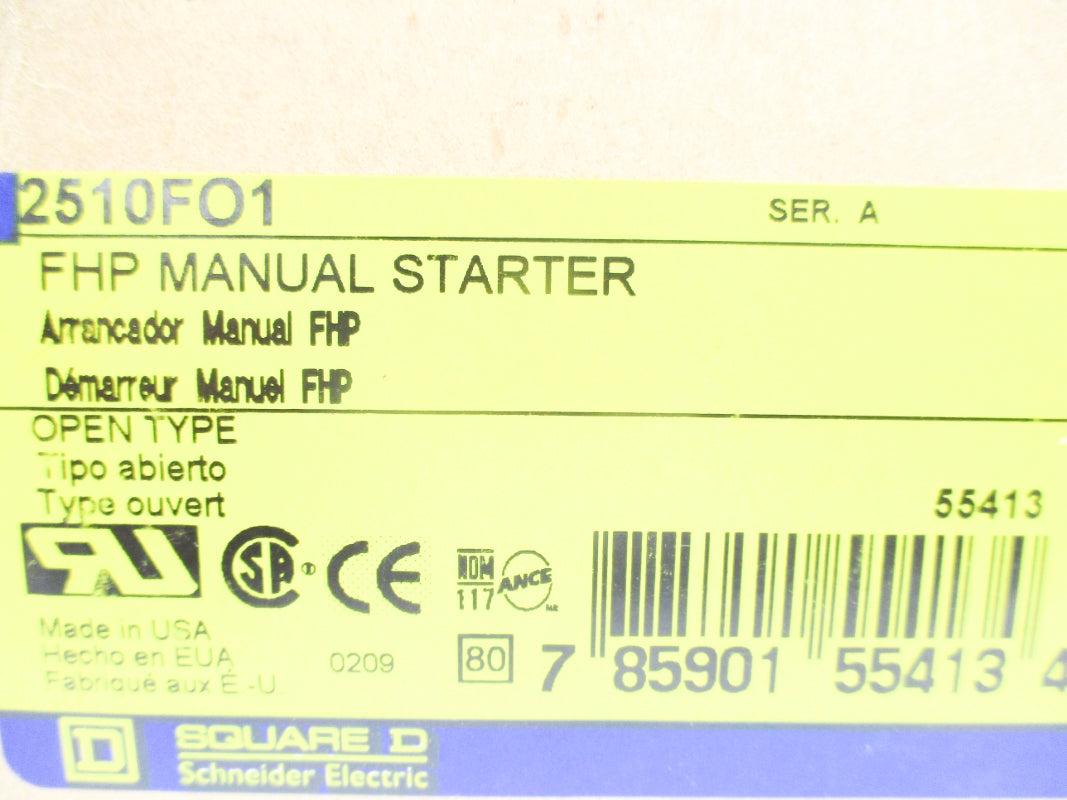SQUARE D 2510FO1 SER. A NSMP
