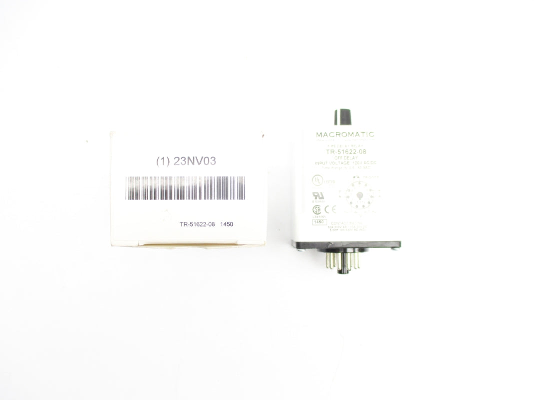 MACROMATIC TR-51622-08 23NV03 120VAC/DC 10A 0.6-60S NSMP