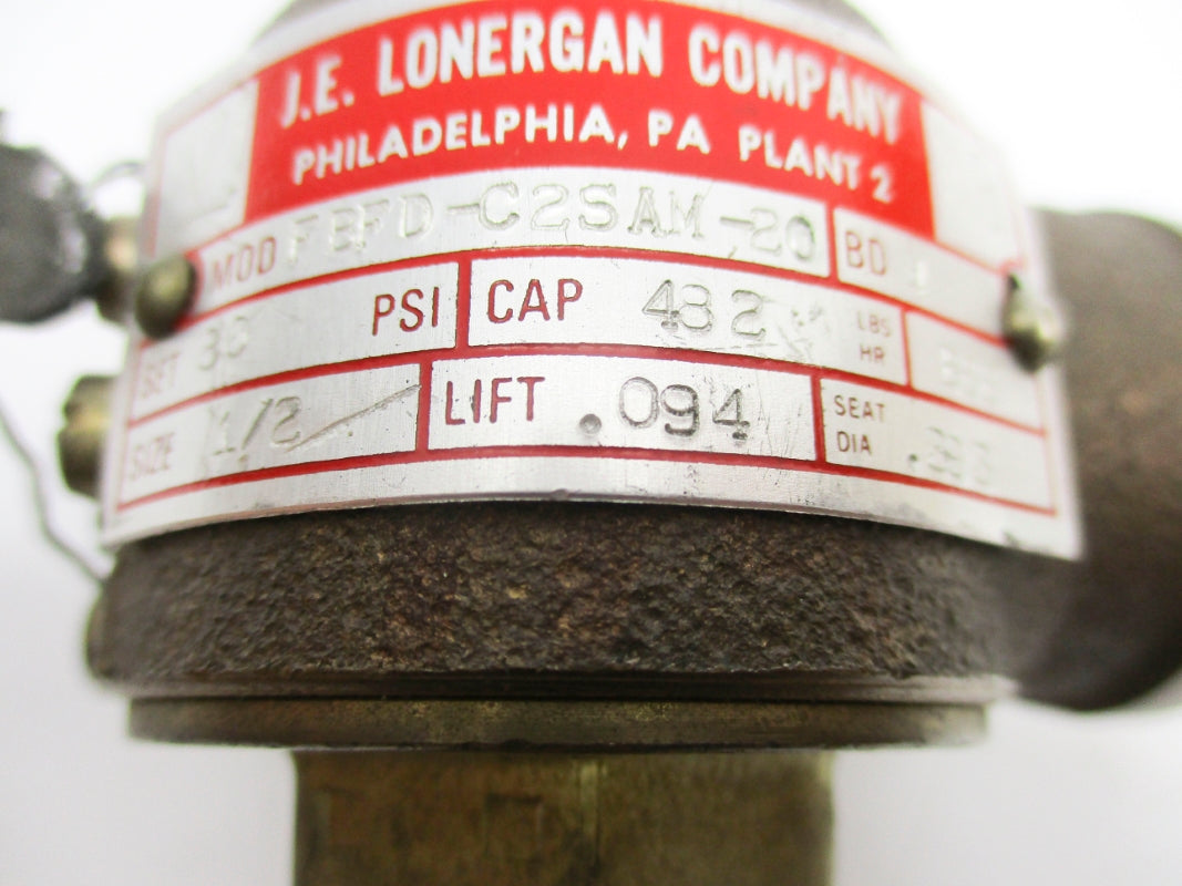 J.E. LONERGAN FBFD-C2SAM-20 80PSI NSNP