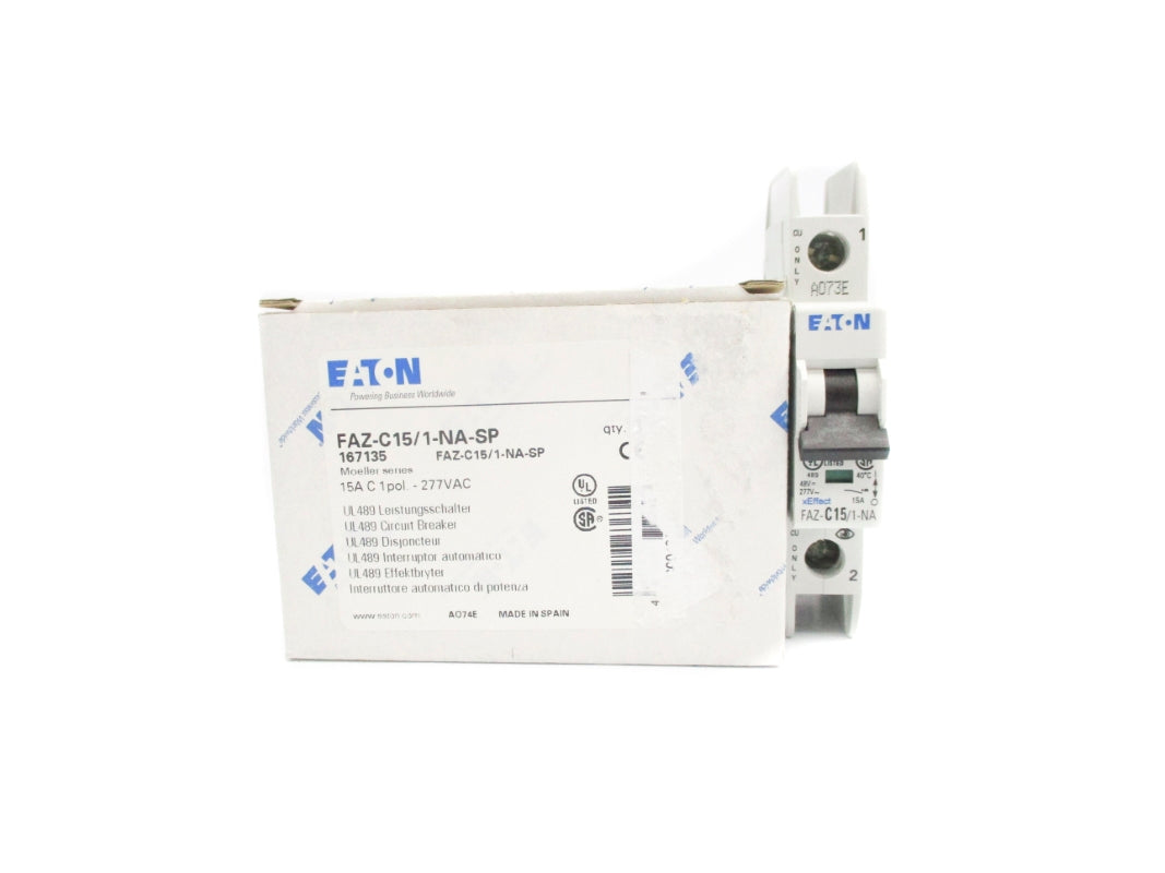 EATON FAZ-C15/1-NA-SP 167135 277VAC 15A NSMP