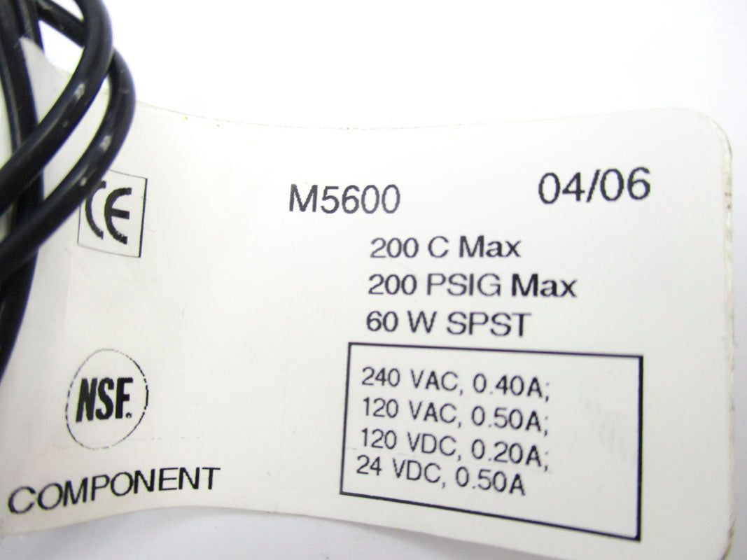 MADISON M5600 240VAC 0.4A 200PSI NSNP