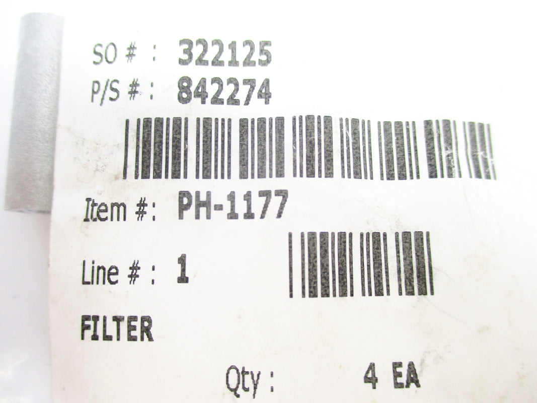 FILTER PH-1177 (PKG. OF 4) NSMP