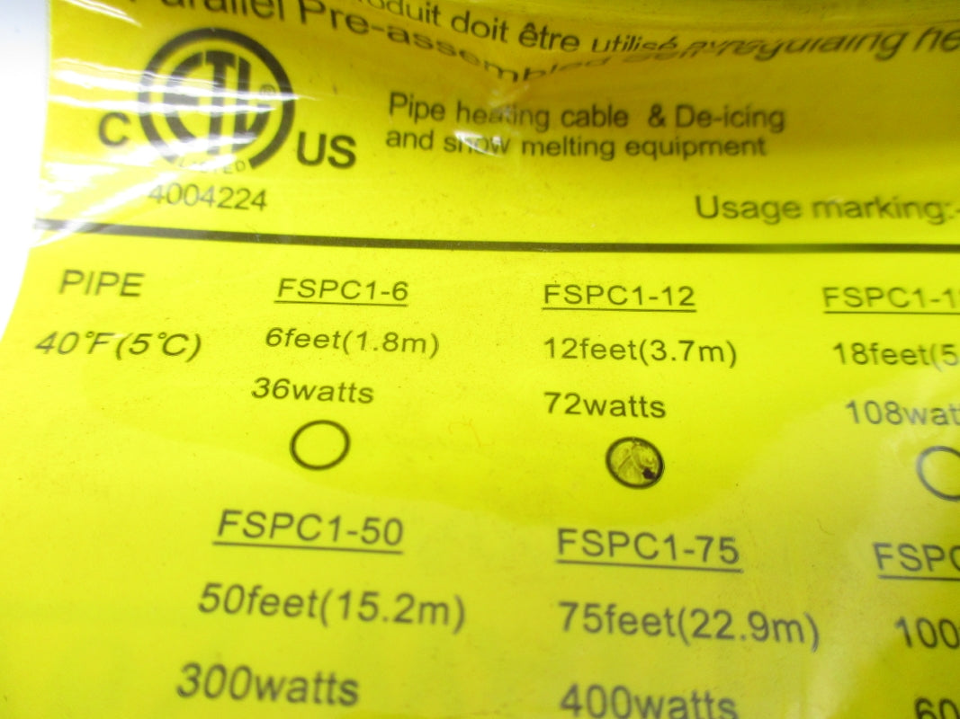 CABLE FSPC1-12 120VAC NSNP