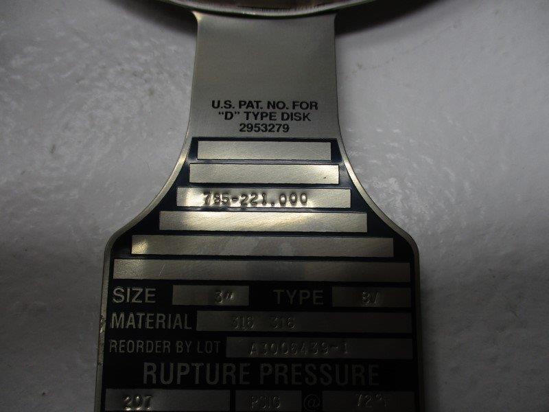 BS&B SAFETY SYSTEMS TYPE BV  NSNP