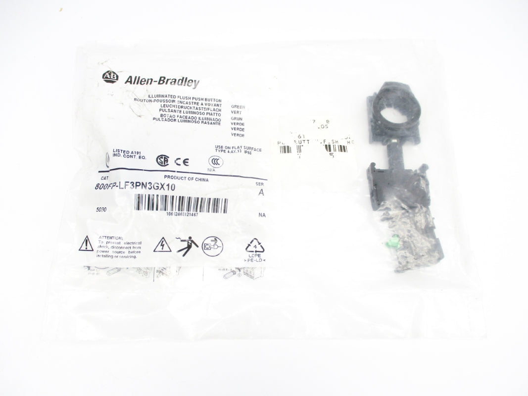 ALLEN BRADLEY 800FP-LF3PN3GX10 SER. A NSMP