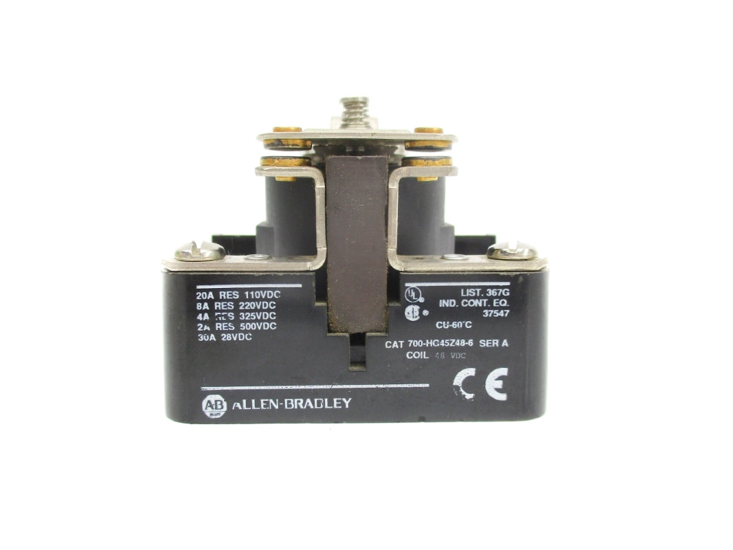 ALLEN BRADLEY 700-HG45Z48-6 SER. A 48VDC NSNP