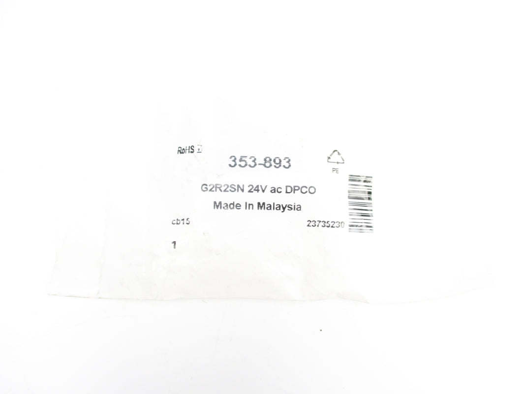OMRON G2R2SN 353-893 24VAC NSMP