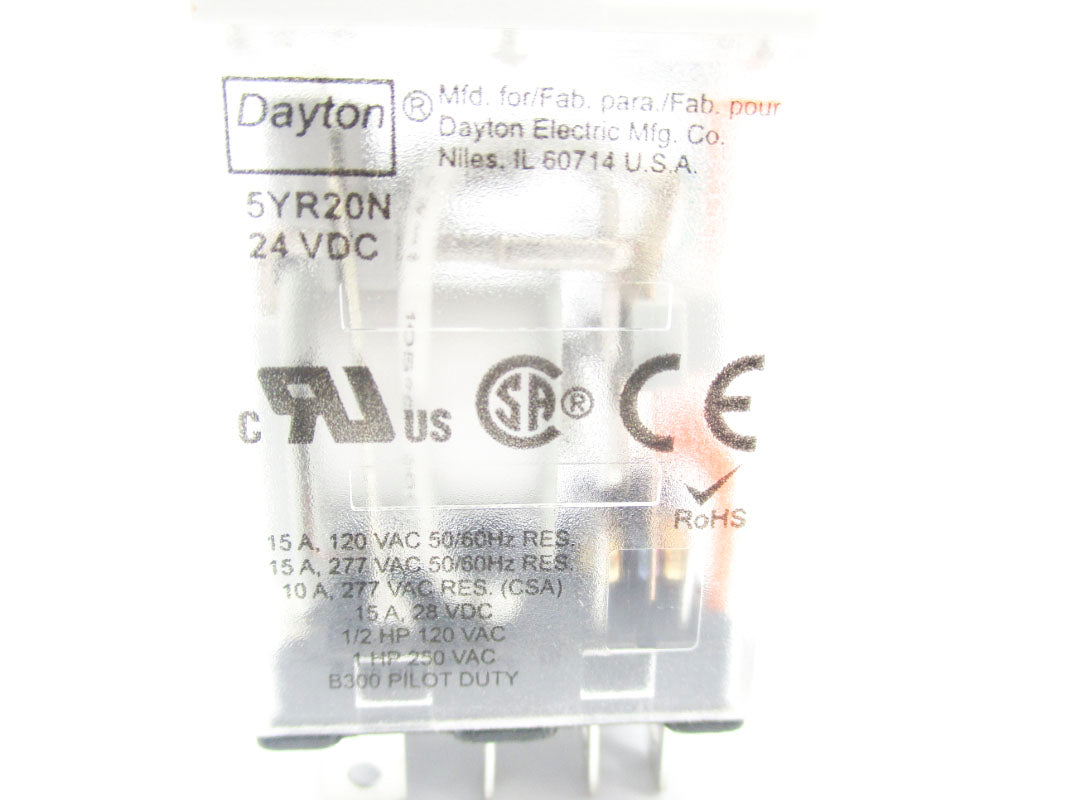 DAYTON 5YR20N 24VDC 15A UNMP