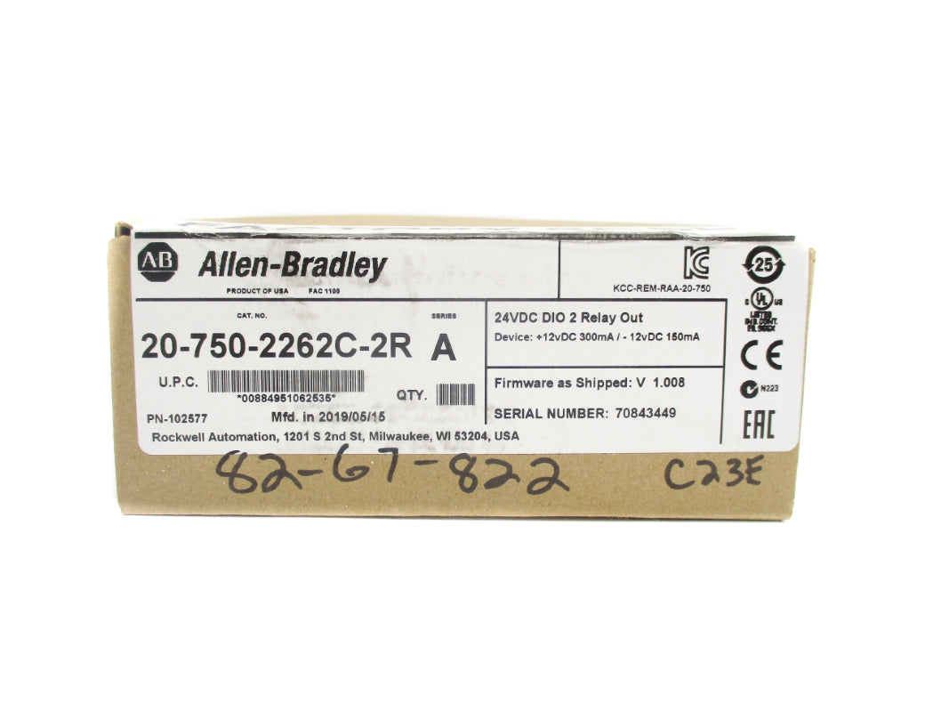ALLEN BRADLEY 20-750-2262C-2R SER. A F/W V1.008 24VDC NSFS