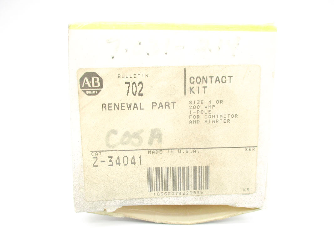 ALLEN BRADLEY Z-34041 200A (BK/YL) NSMP