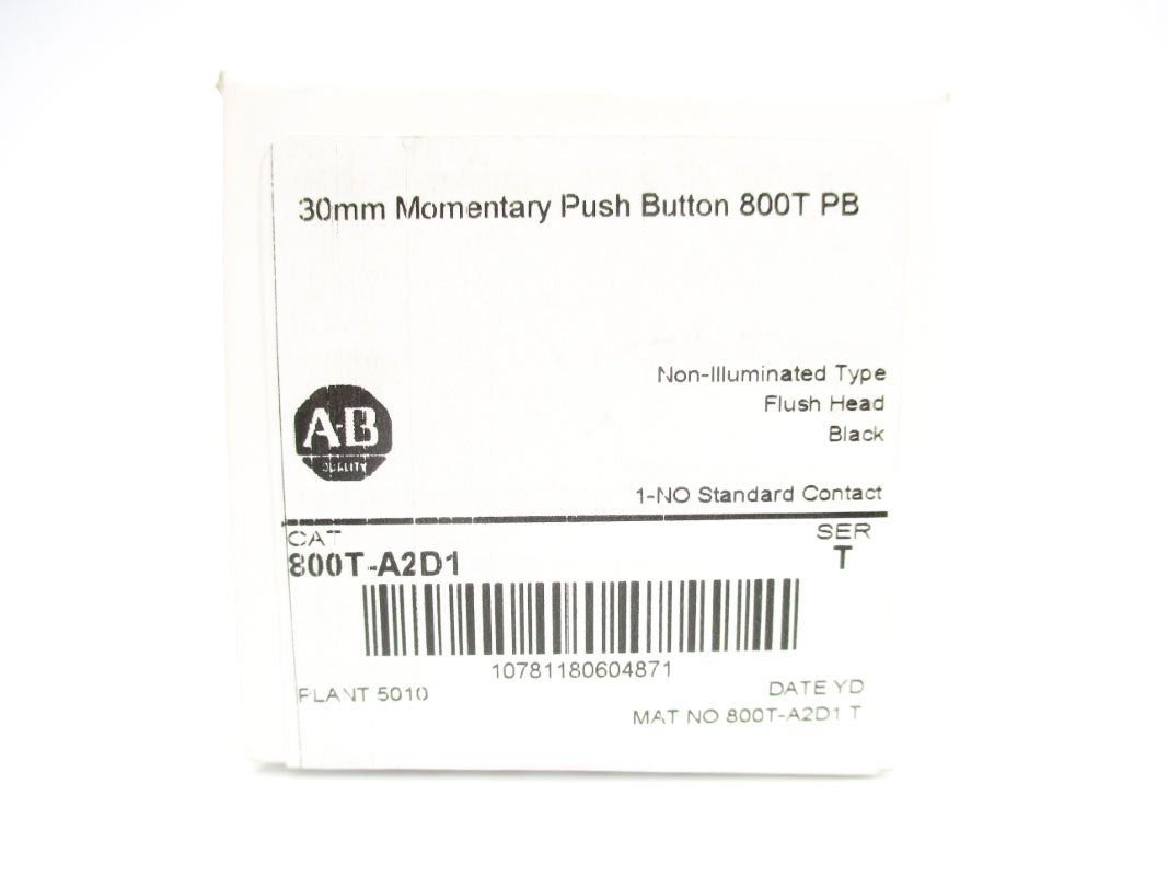 ALLEN BRADLEY 800T-A2D1 SER. T (WH) NSFS