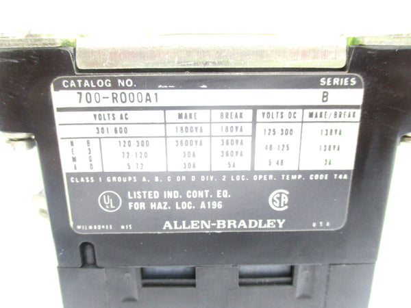 ALLEN BRADLEY 700-R000A1 SER. B 110/115-20V 30A NSNP