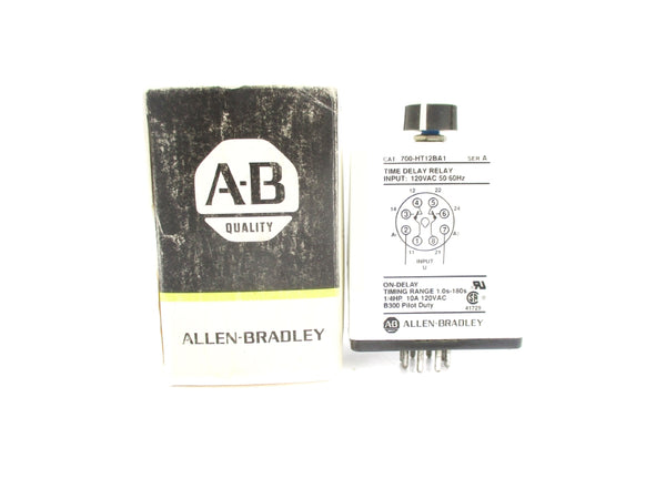 ALLEN BRADLEY 700-HT12BA1 SER. A 120VAC 10A 1.0-180S (BK/YL) NSMP