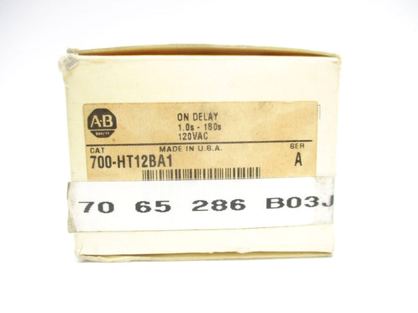 ALLEN BRADLEY 700-HT12BA1 SER. A 120VAC 10A 1.0-180S (BK/YL) NSMP
