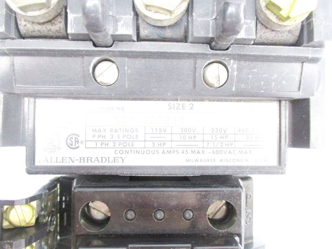 ALLEN BRADLEY 500-COD930 SER. A 110/115-120V NSNP