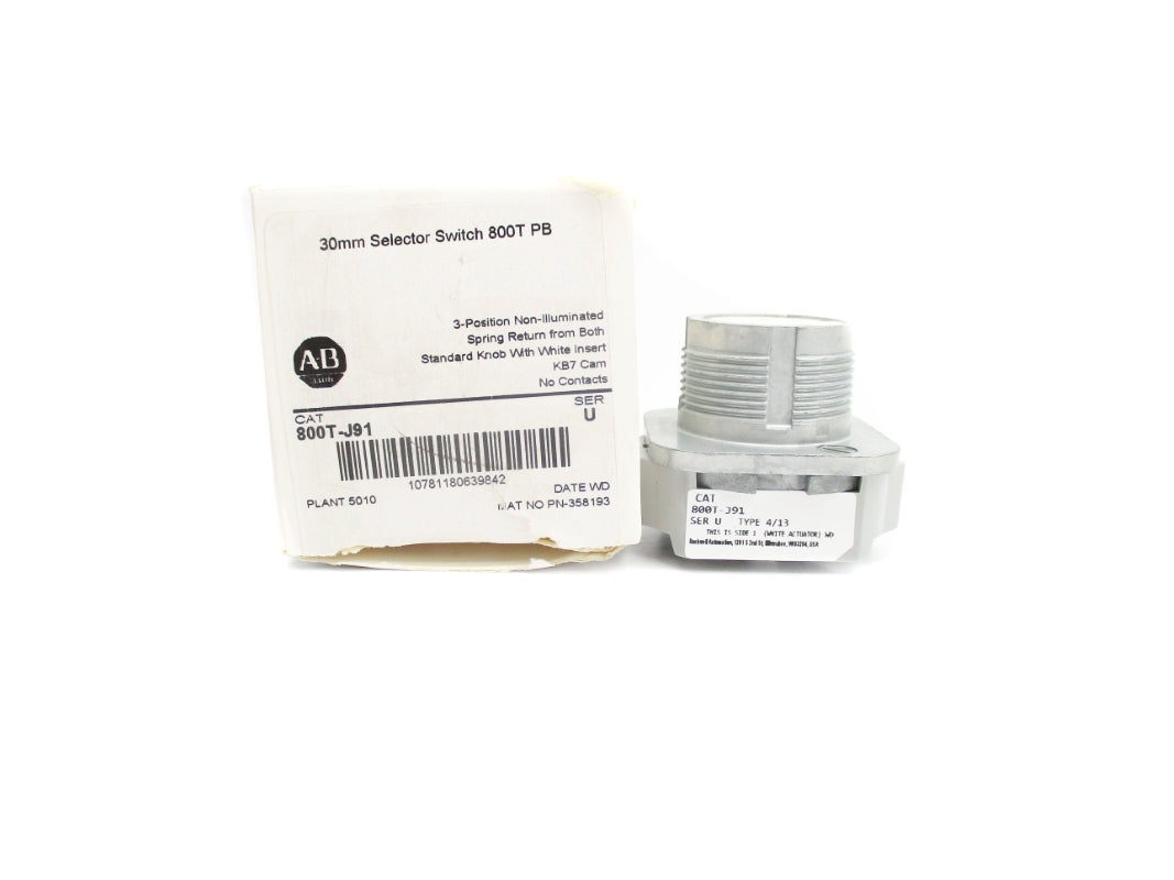 ALLEN BRADLEY 800T-J91 SER. U (AS PICTURED) (WH) NSMP