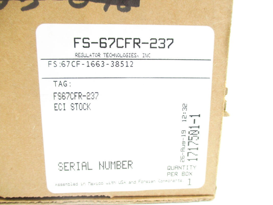 FISHER FS-67CFR-237 0-60PSI NSMP