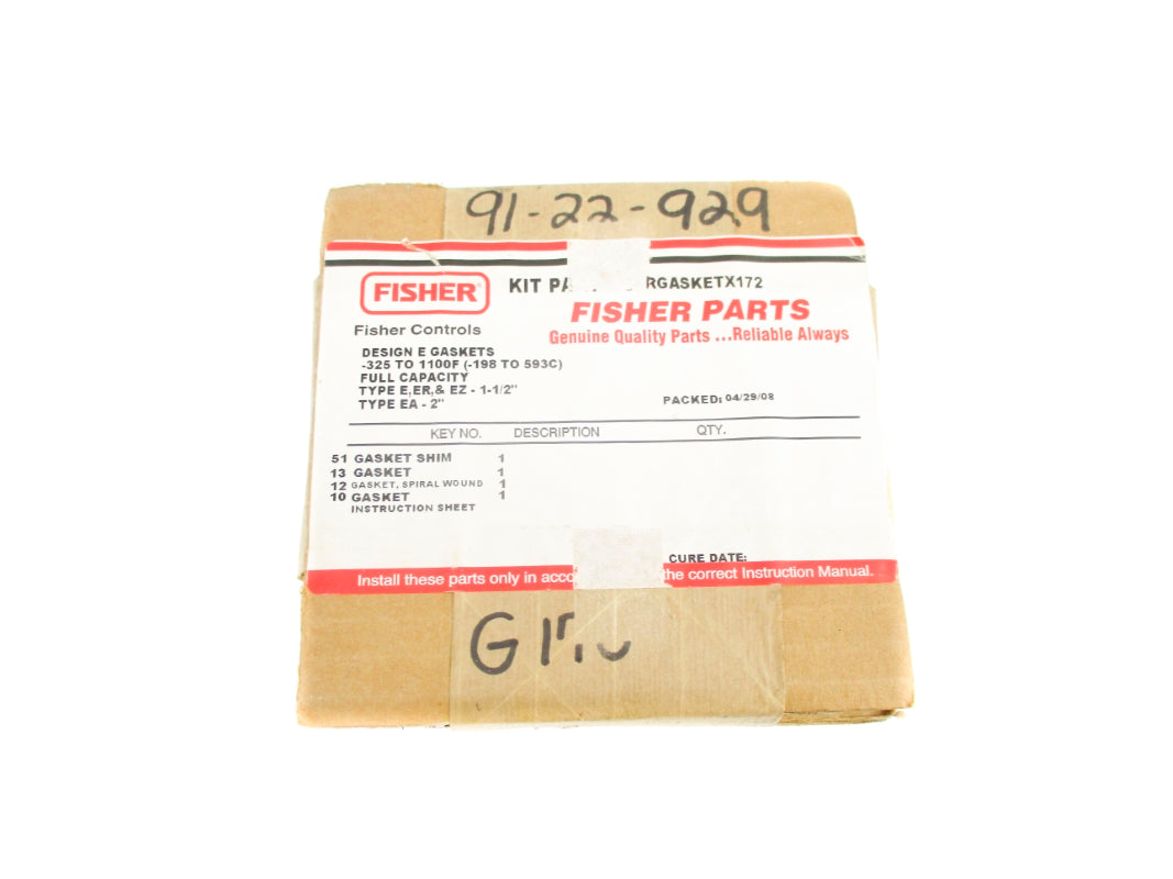 FISHER RGASKETX172 NSFS