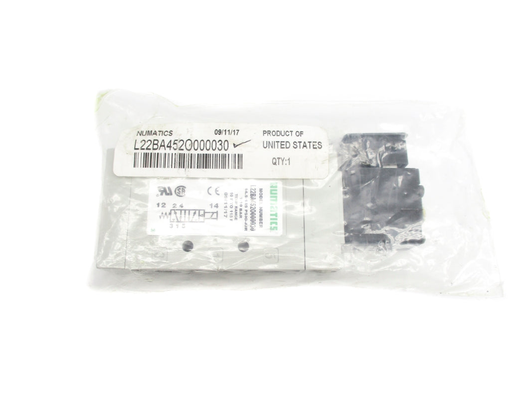 NUMATICS L22BA452O000030 14.5-145PSI 100/120V .07A NSMP