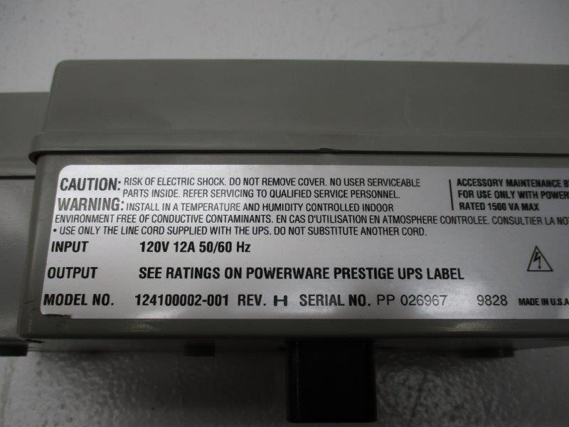 POWERWARE 124100002-001  NSNP