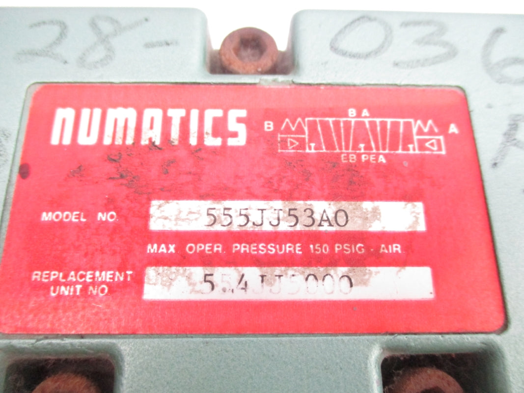 NUMATICS 555JJ53AO 150PSI UNMP