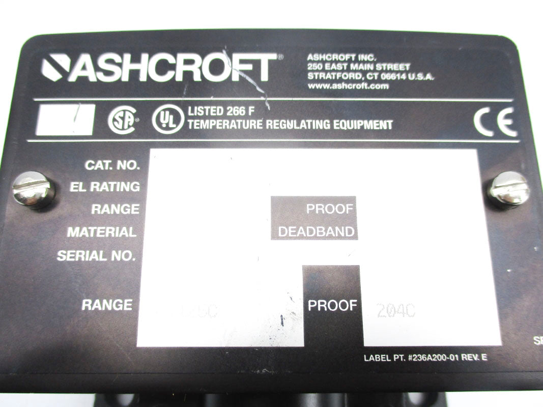 ASHCROFT T427TS040 250VAC 15A 150/260'F UNMP