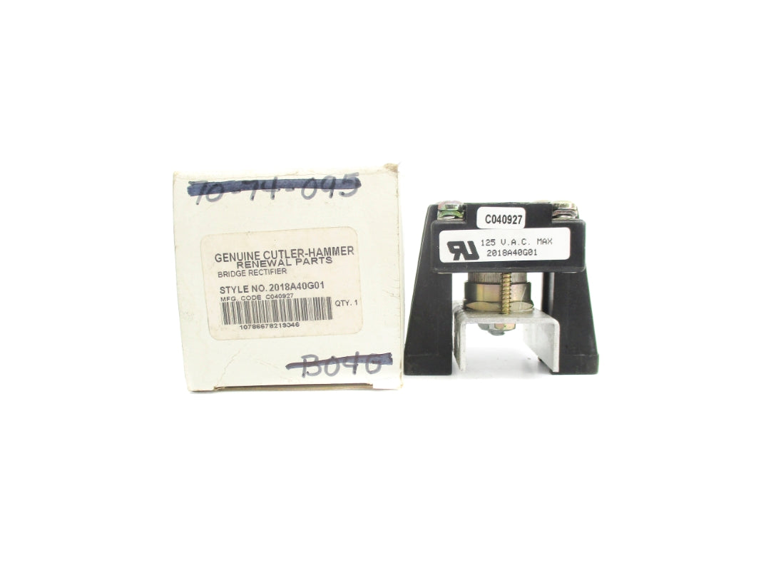 CUTLER HAMMER 2018A40G01 125VAC NSMP