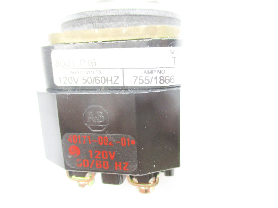 ALLEN BRADLEY 800T-P16G SER. T 120V NSNP