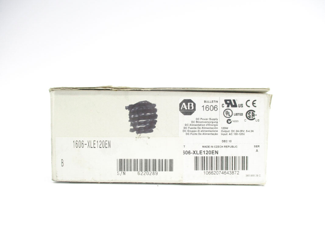 ALLEN BRADLEY 1606-XLE120EN SER. A 100-120VAC 5-4.3A (WH) NSMP