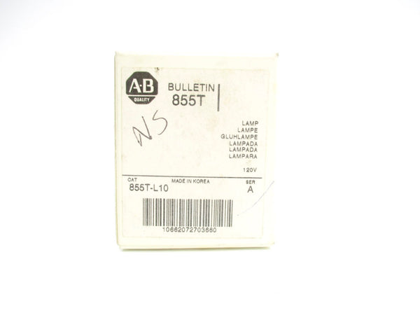 ALLEN BRADLEY 855T-L10 SER. A 120V (WH) NSMP