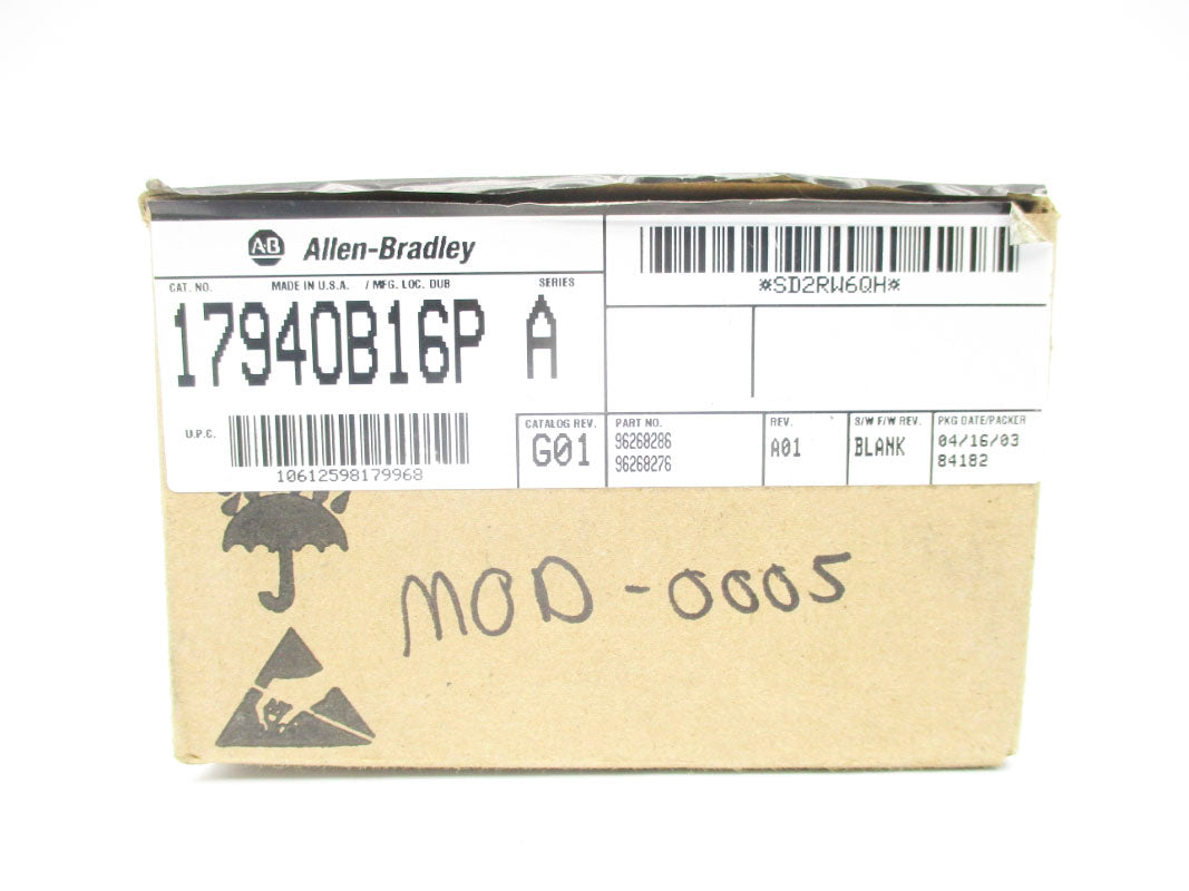 ALLEN BRADLEY 1794-OB16P SER. A 24VDC NSMP