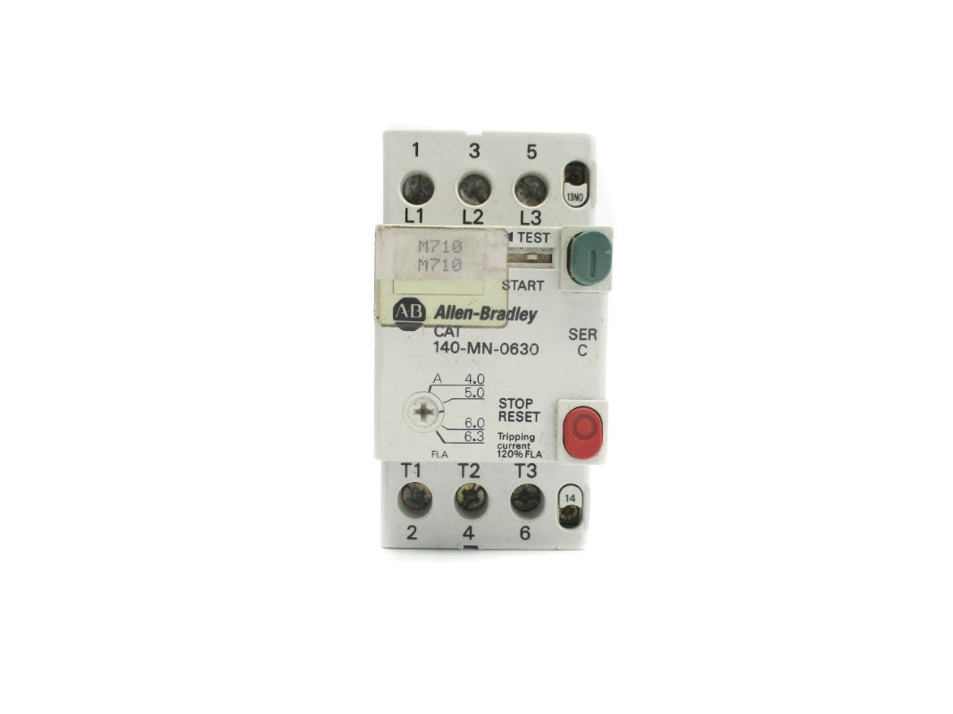 ALLEN BRADLEY 140-MN-0630 SER. C 4.0-6.3A 600V UNMP