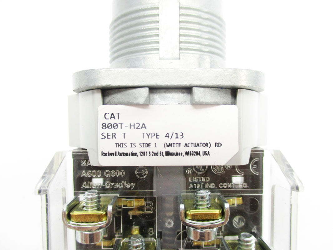 ALLEN BRADLEY 800T-H2A SER. T (AS PICTURED) UNMP