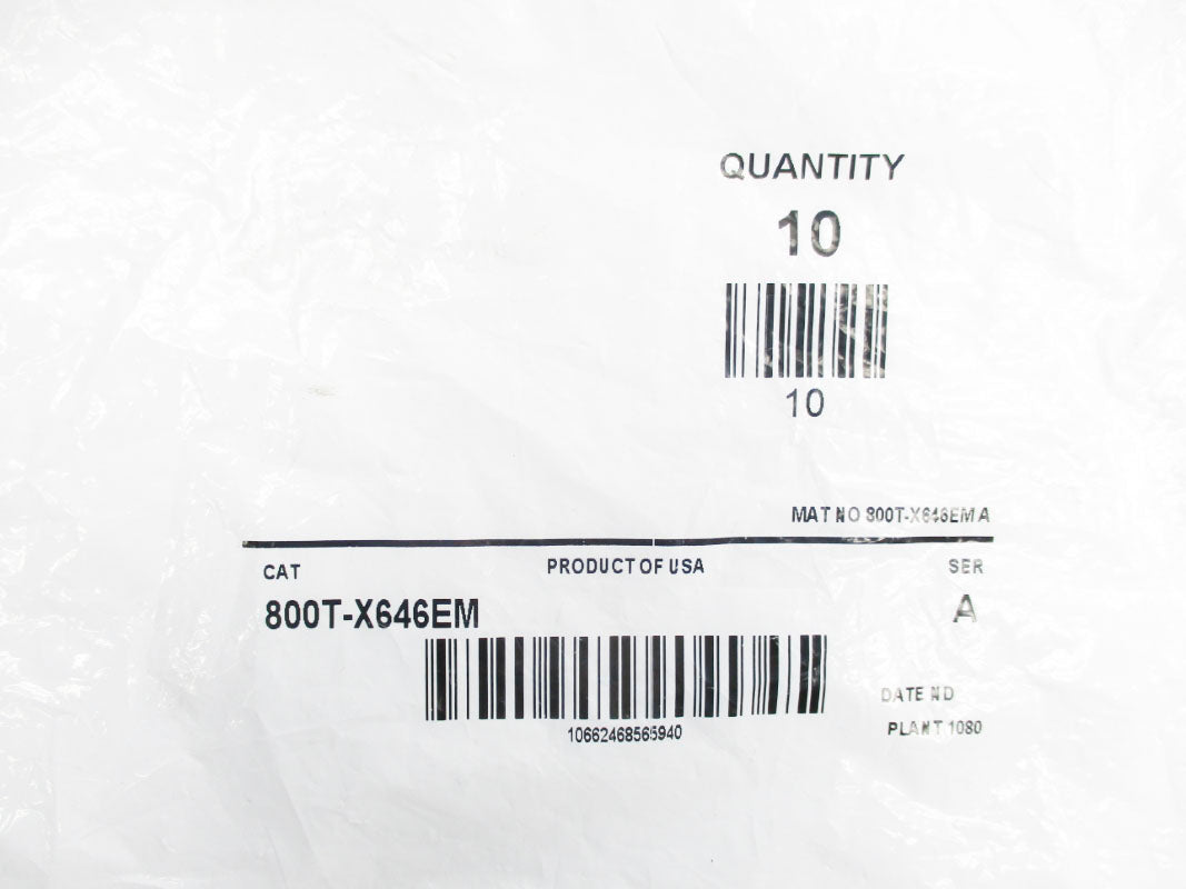 ALLEN BRADLEY 800T-X646EM SER. A (PKG OF 10) NSMP