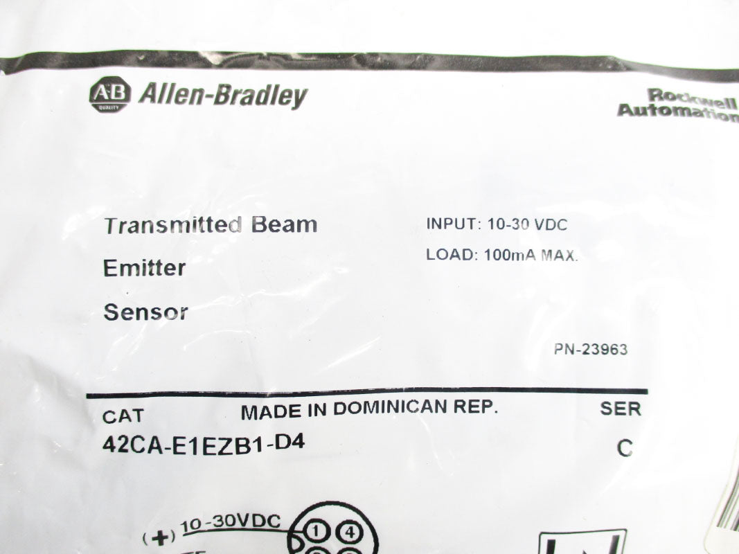 ALLEN BRADLEY 42CA-E1EZB1-D4 SER. C 10-30VDC NSMP