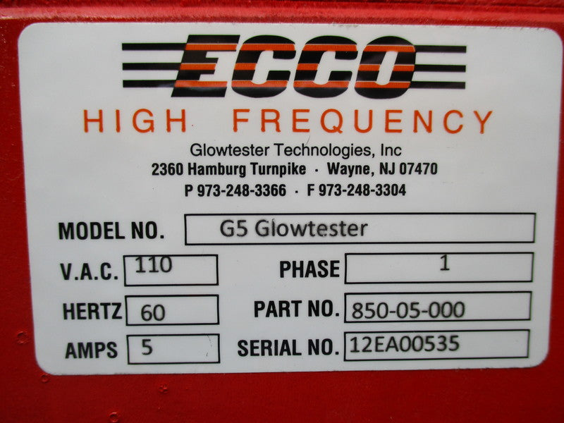 GLOWTESTER TECHNOLOGIES G5 GLOWTESTER 850-05-000  NSNP