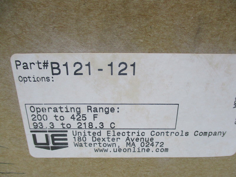 UNITED ELECTRIC CONTROLS COMPANY B121-121  NSMP