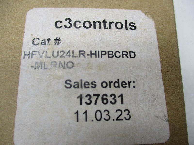 C3CONTROLS HFVLU24LR-HIPBCRD-MLRNO  NSMP