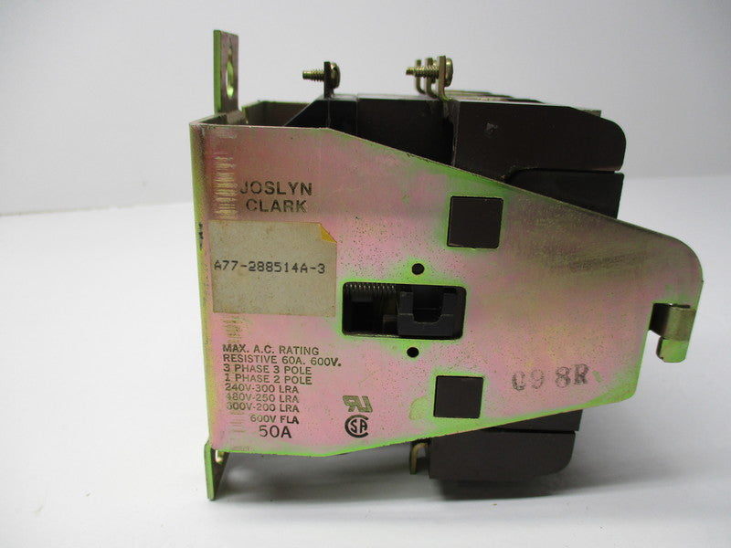 JOSLYN CLARK A77-288514A-3 600V  NSNP