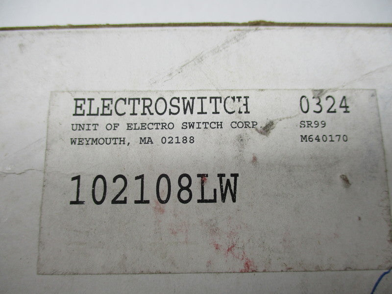 ELECTROSWITCH 102108LW  NSMP