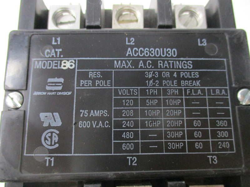 ARROW HART ACC630U30 600V MAX  NSNP