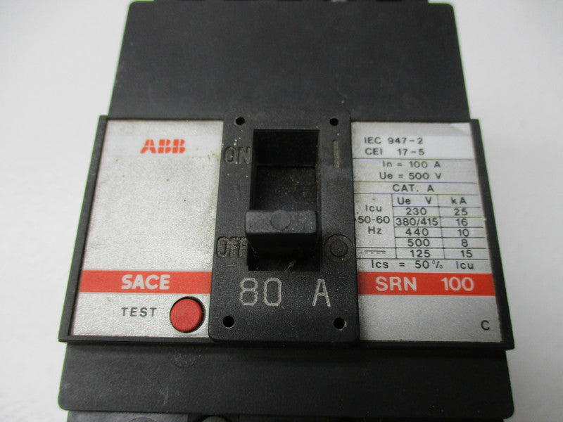ABB SRN 100 CIRCUIT BREAKER 80A 500V  NSNP
