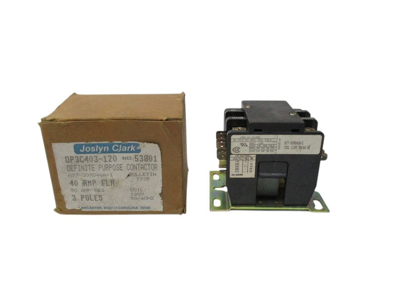 JOSLYN CLARK A77-309046A-1 120V 40A  NSMP