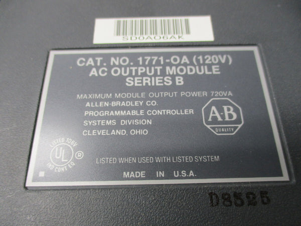 ALLEN BRADLEY 1771-OA SER. B  NSNP